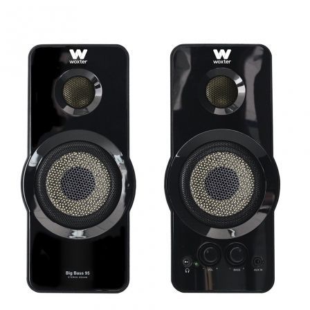 WOXTER Big Bass 95 Altavoces 2.0 20W Negro Piano